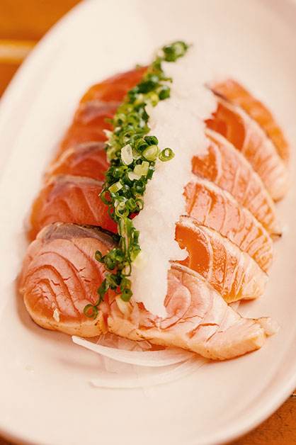 炙りサーモンおろしポン酢